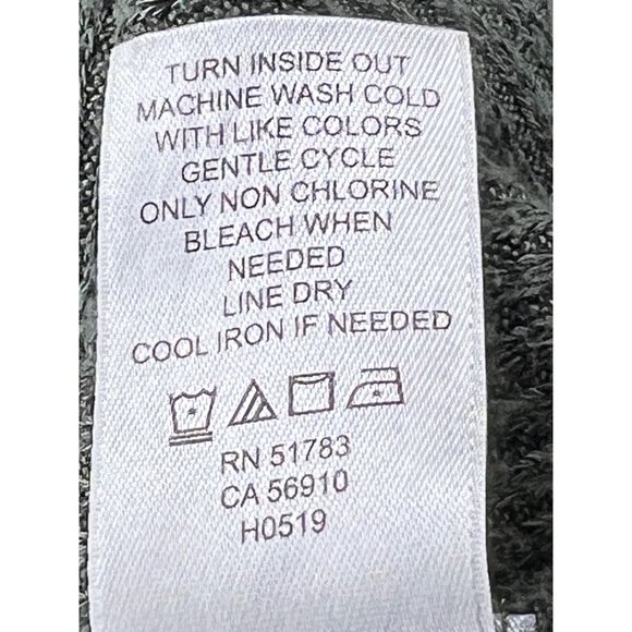 MAUNCES Women's Sweater Size Medium Pull Over Short Sleeve Green Knit Open Back - Picture 14 of 14